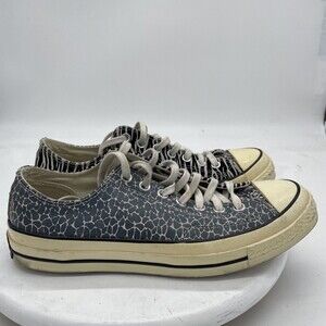 CONVERSE CTAS 70 OX Black Egret Suede Canvas Low Top Sneaker Men's Sz 9 women 11